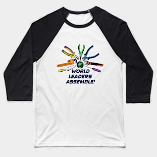 WORLD LEADERS ASSEMBLE! #1 Baseball T-Shirt